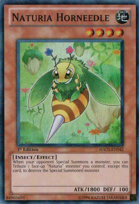 Naturia yugioh - Naturia Gaiastrioナチュル・ガイアストライオ. During either player's turn, when a card or effect is activated that targets exactly 1 card on the field (and no other cards): You can send 1 card from your hand to the Graveyard; negate the activation, and if you do, destroy that card. 